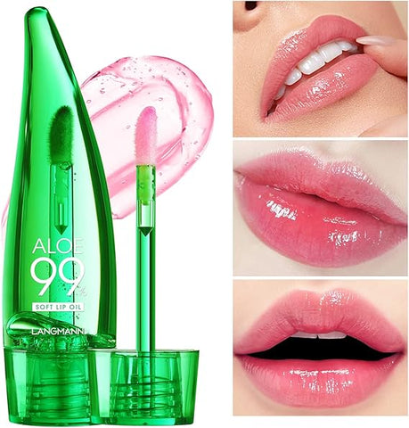 Image of Bálsamo labial de Aloe vera Natural, reparación de labios secos agrietados.
