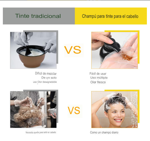 Image of Black Hair Dye Shampoo 3 in 1 / ENVIO GRATIS