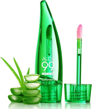 Bálsamo labial de Aloe vera Natural, reparación de labios secos agrietados.